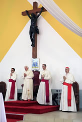 H.H. Benedict XVI at Cotonou Cathedral