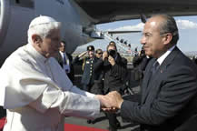 H.H. Benedict XVI Welcome Ceremony, Mexico