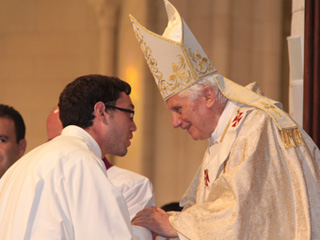 H.H Benedict XVI with Seminarians