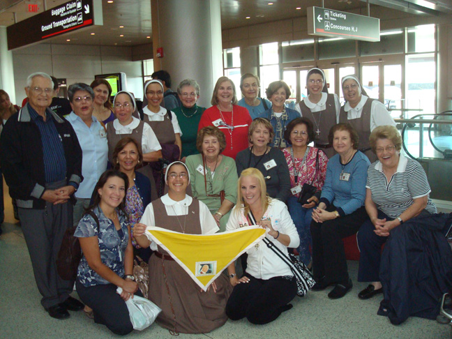 Pilgrims at the Airport